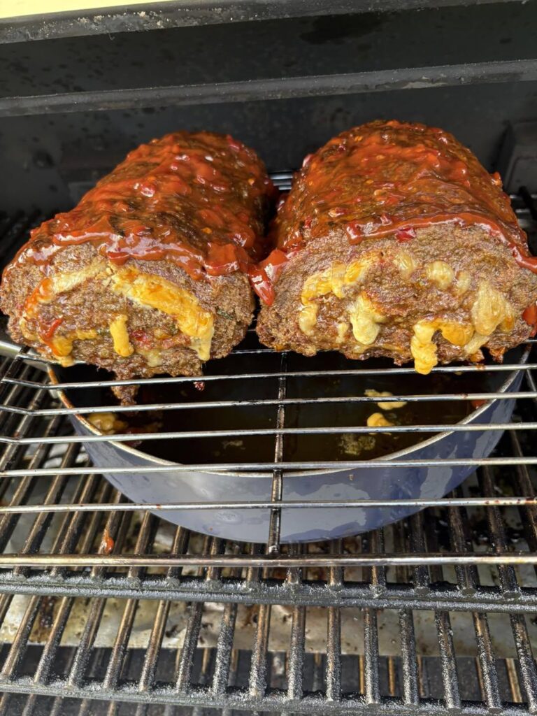 Cheese stuffed meatloaf