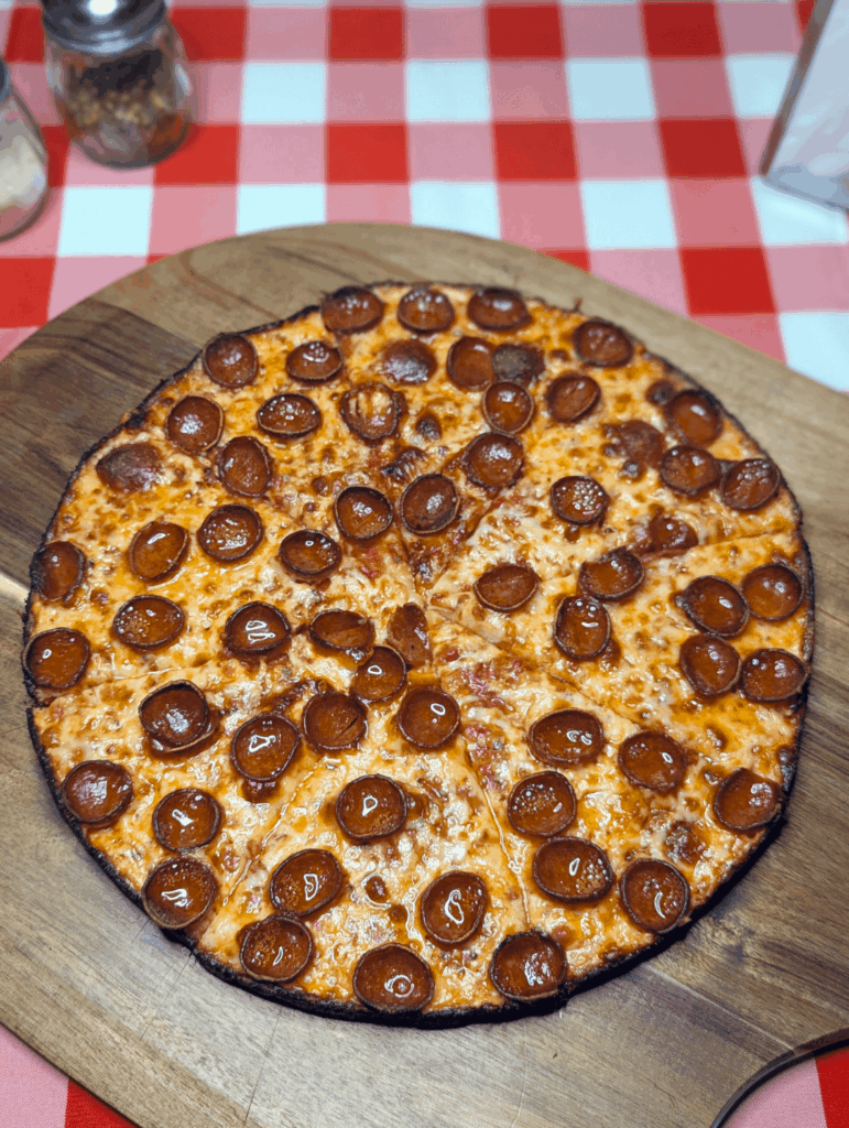 Home Oven Crispy Pepperoni Bar Pie