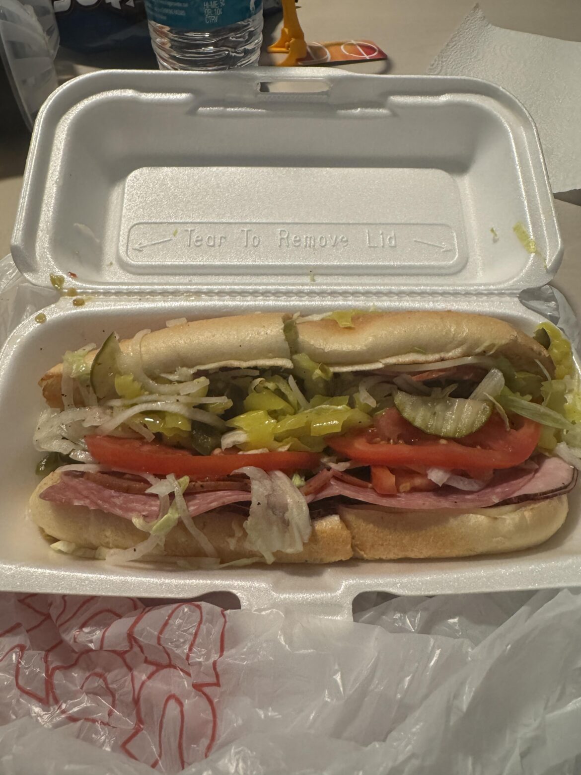 My Italian hoagie. Absolutely devoured! (Was gonna say “smashed” but didn’t wanna upset anyone)