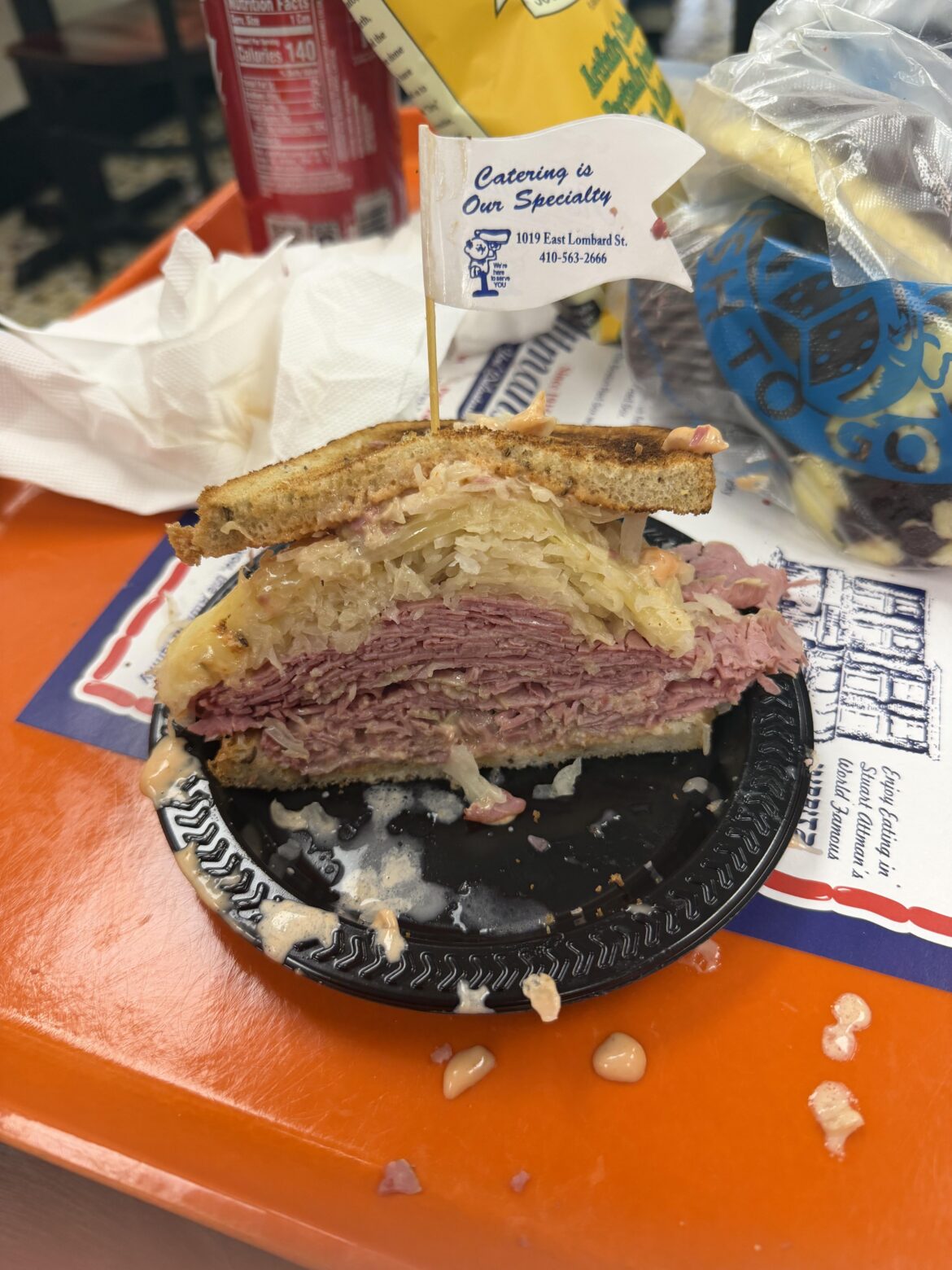 Rueben from Attman’s Delicatessen in Baltimore