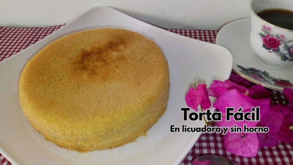 Easy cake in a blender and without an oven [ENG-ESP]