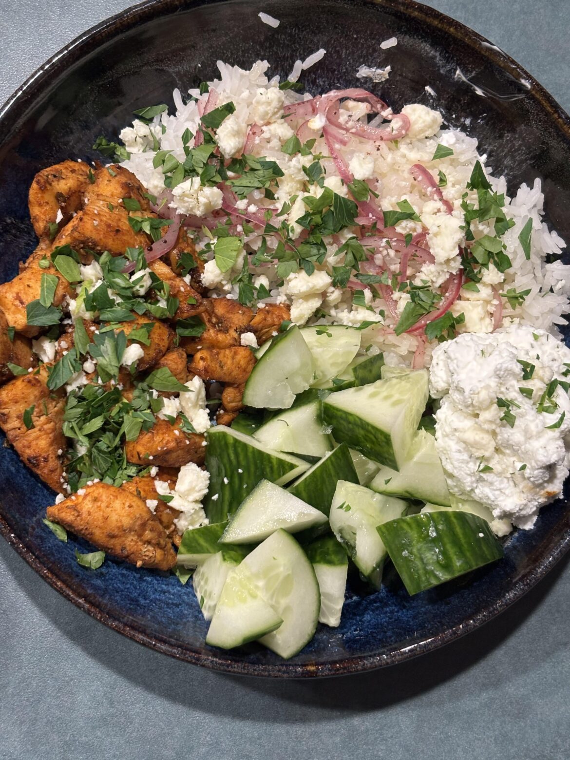 Recently had my gallbladder removed and had my first Mediterranean-adjacent meal today