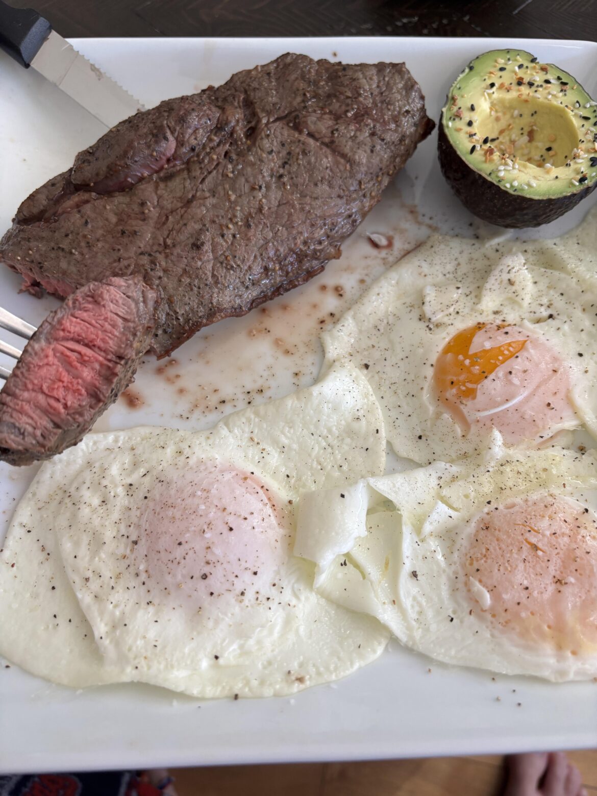 Classic Steak and Eggs Sunday breakfast