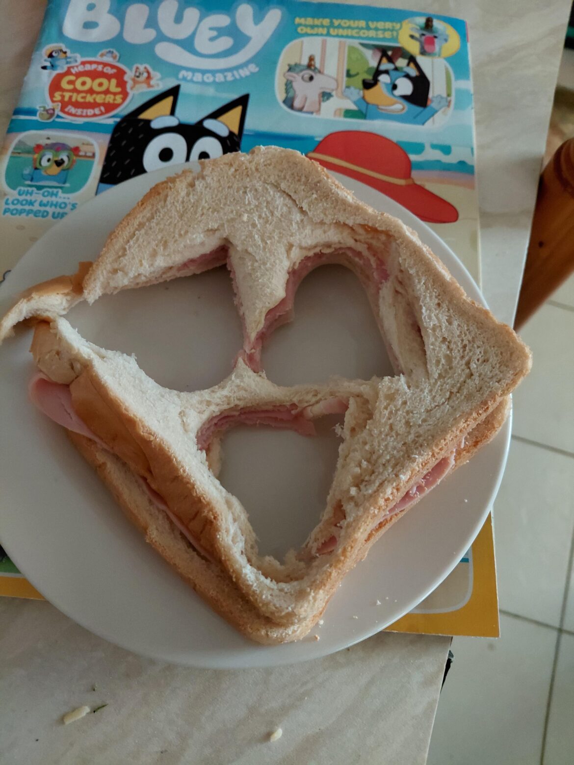 The Dad's lunchtime special.