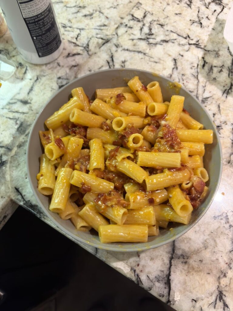 Meh -> Pretty Good Carbonara! I’m very open to suggestions!