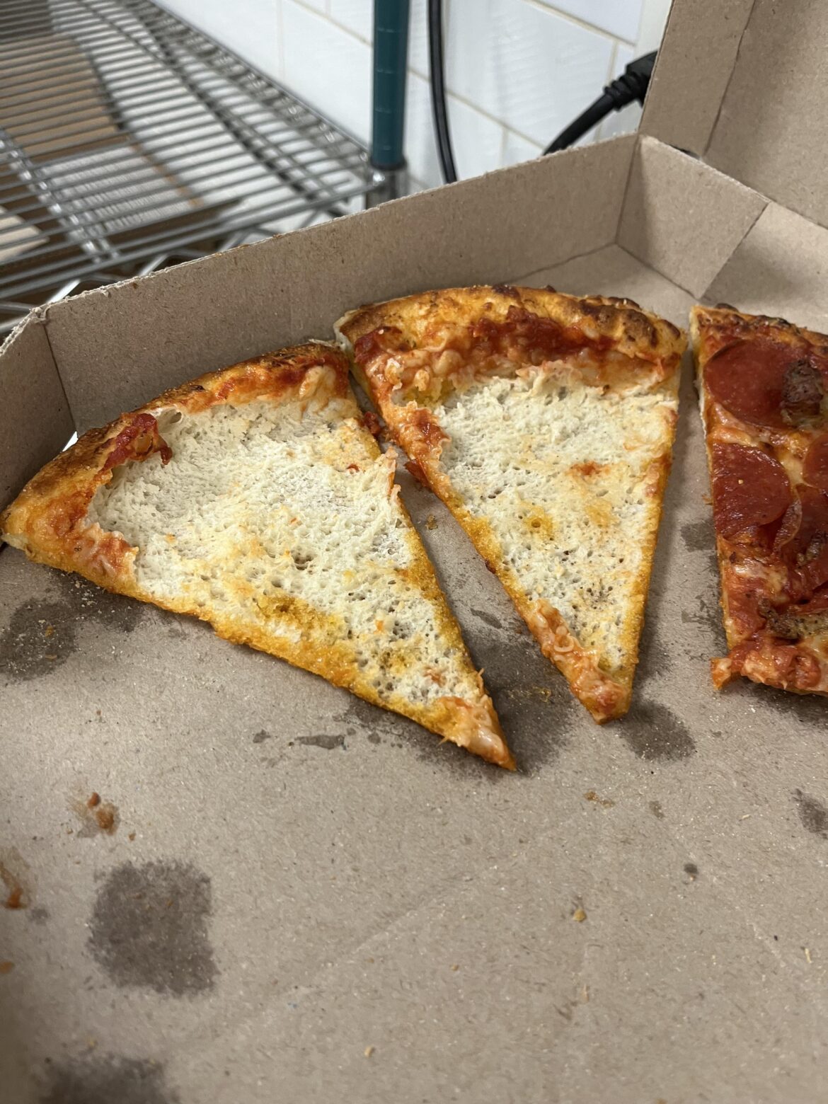 Please shame my manager for her crime against pizza