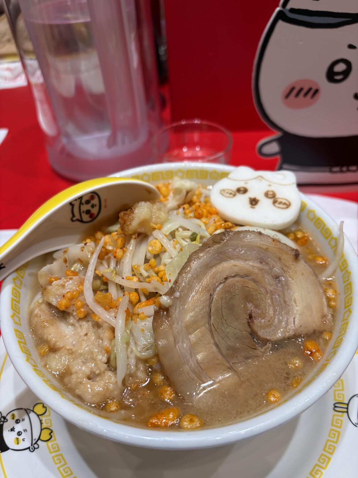 I ate at Chiikawa Buta Ramen.