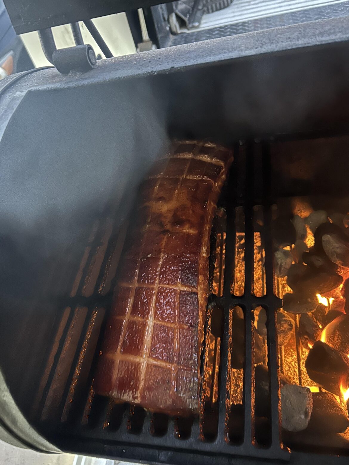 Smoked pork belly