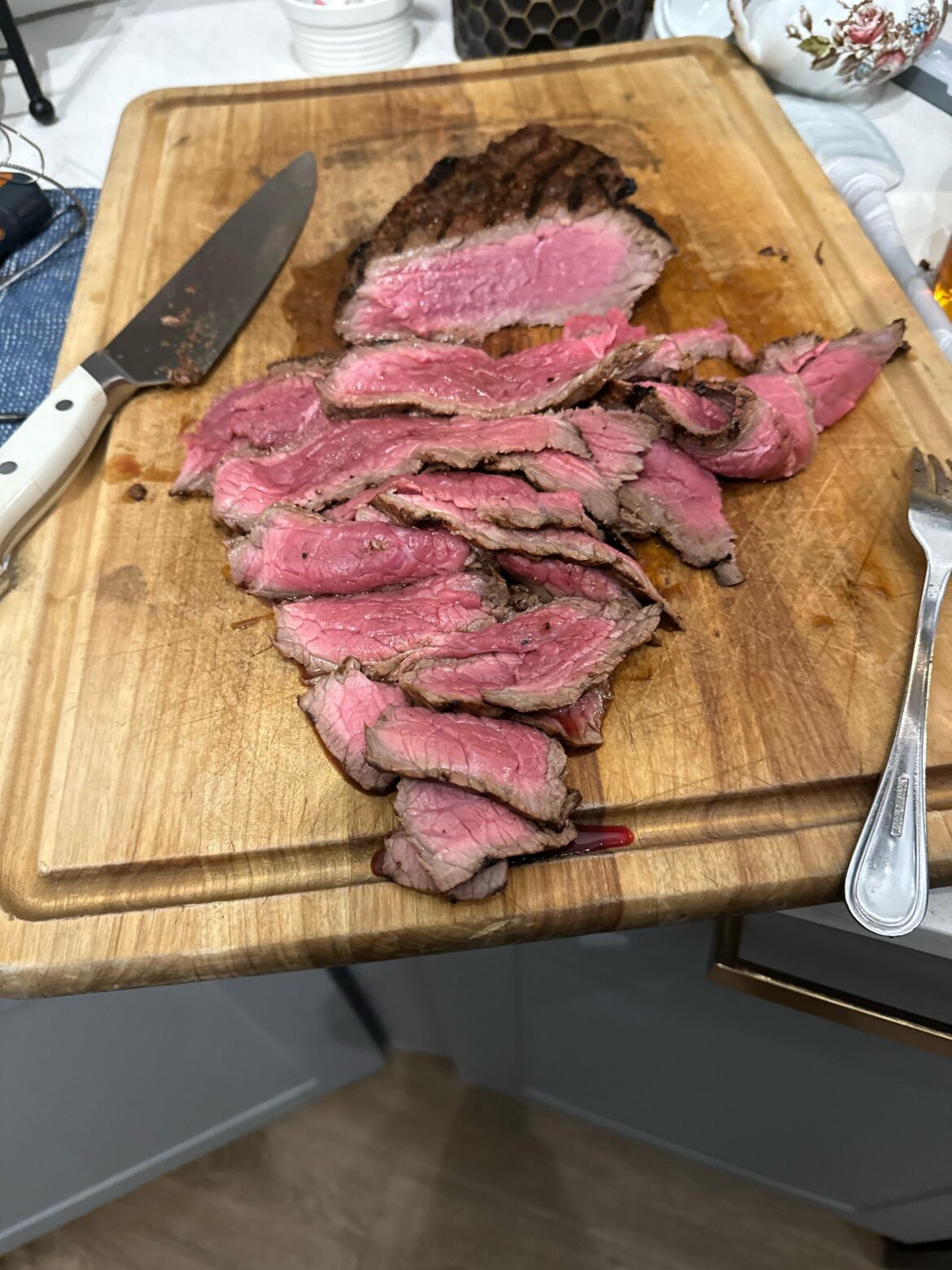 R/meat awesome London broil/round. Marinade , pummel, and you get the prize.