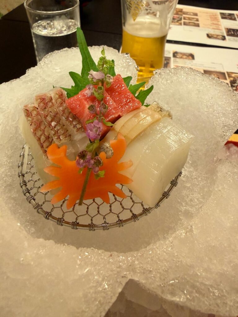 Sashimi on ice