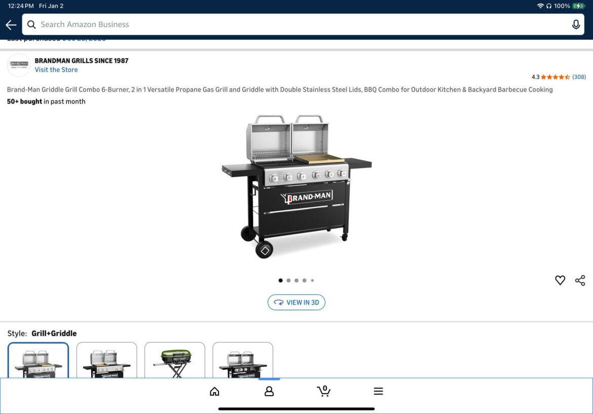 Gifted a BrandMan dual Grill and Griddle Combo set.