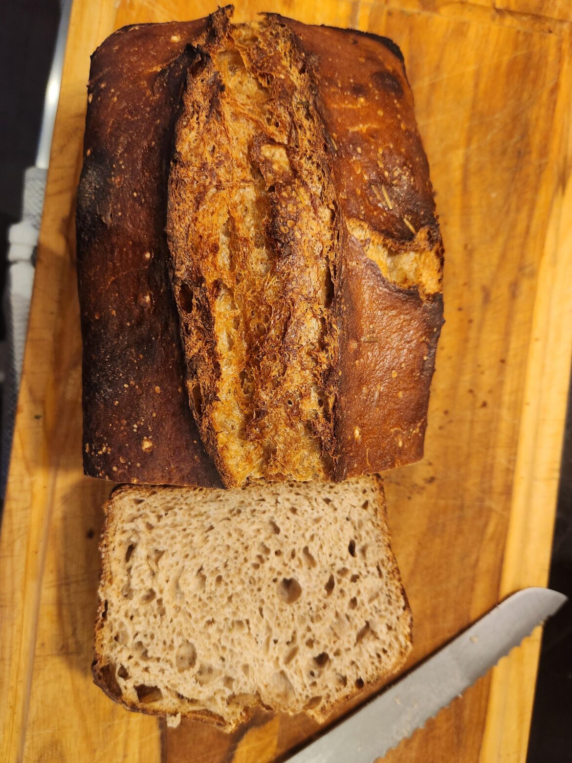Accidental >150% hydration loaf