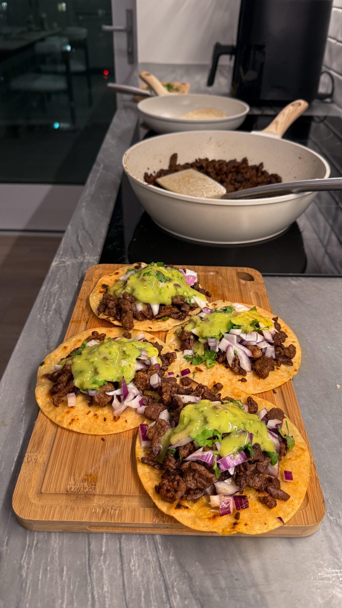 [homemade] asada tacos