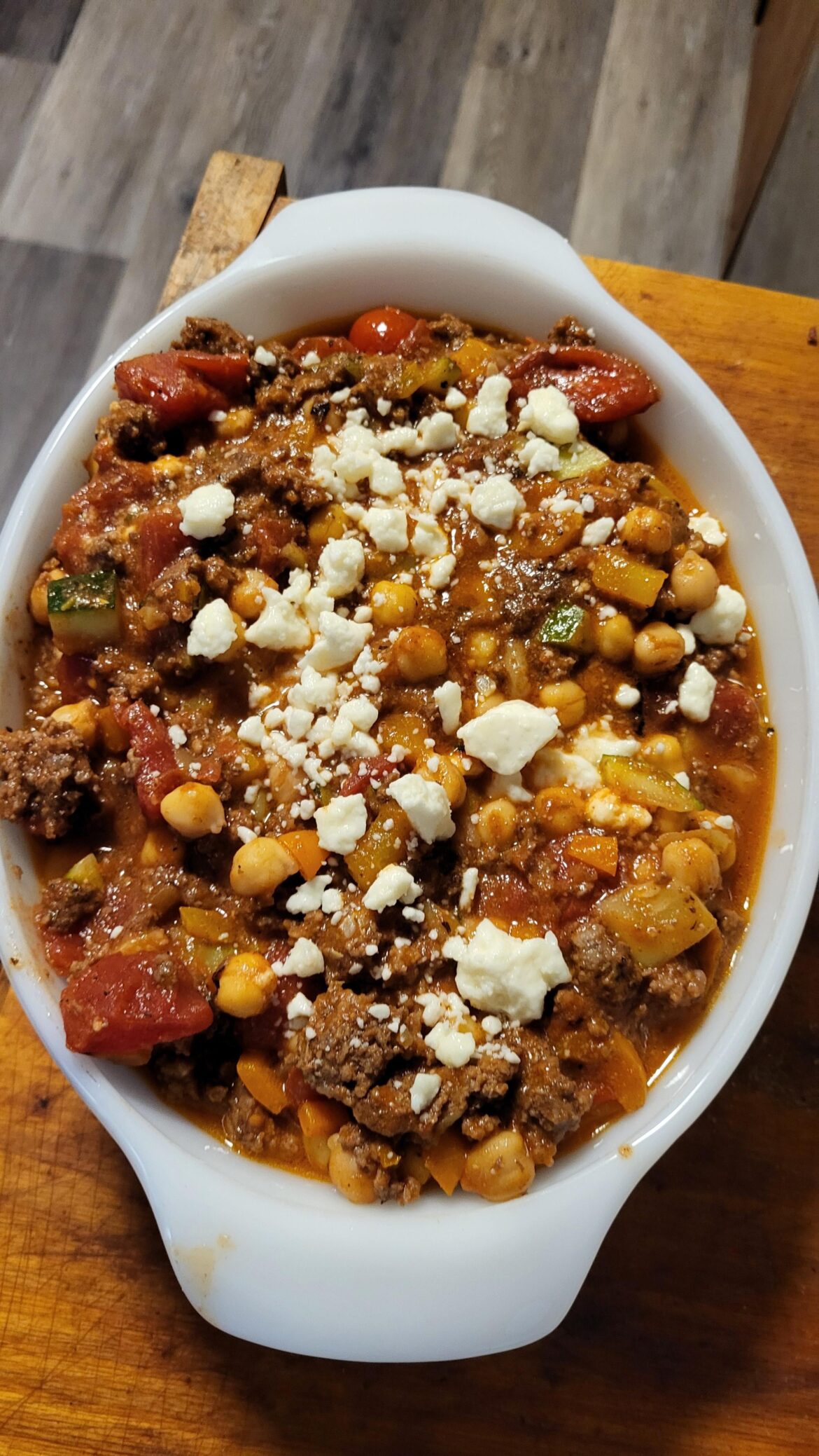 Made this tonight, getting into the Mediterranean Diet. Made this tonight, getting into the Mediterranean Diet.