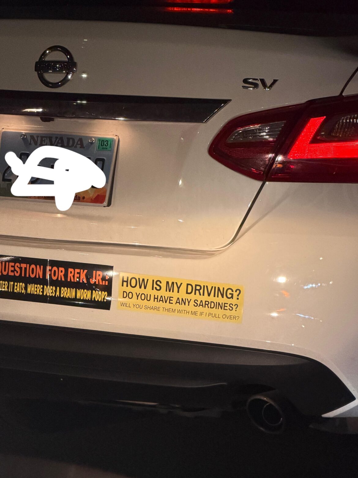 thought you guys might enjoy this bumper sticker i saw tonight