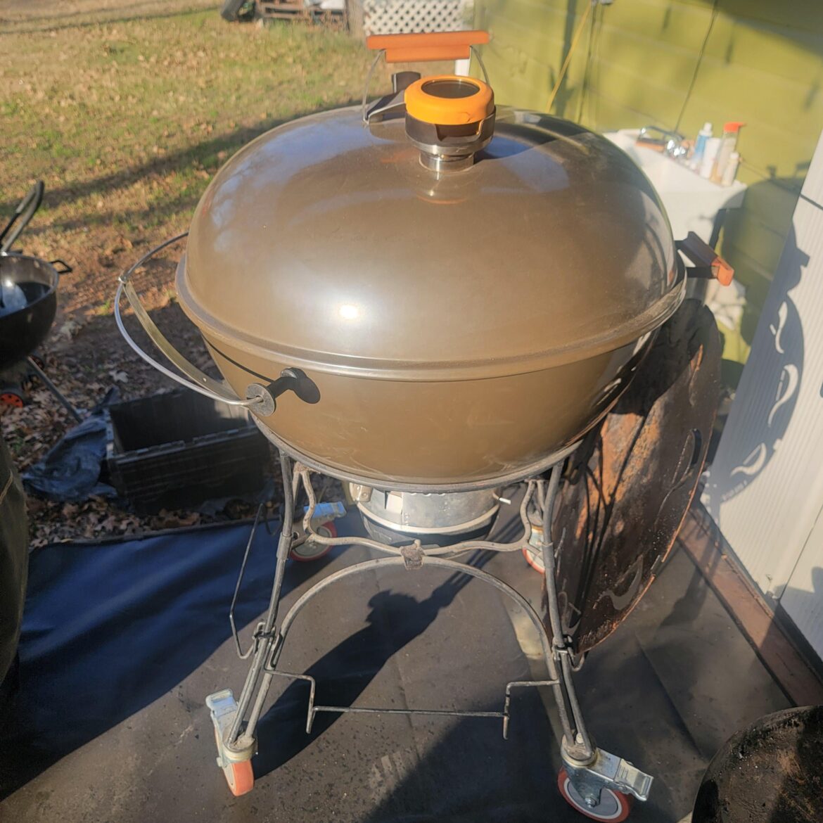 Love my Weber 26, wish I could've found another one on sale at Lowe's. That being said, their weak point is the legs, I fixed that by putting mine in a kamado joe classic stand