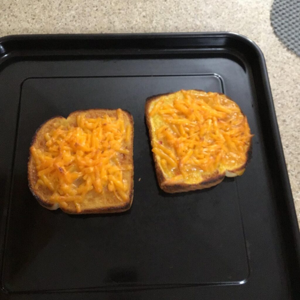 Made a grilled cheese in an air oven, how did I do?