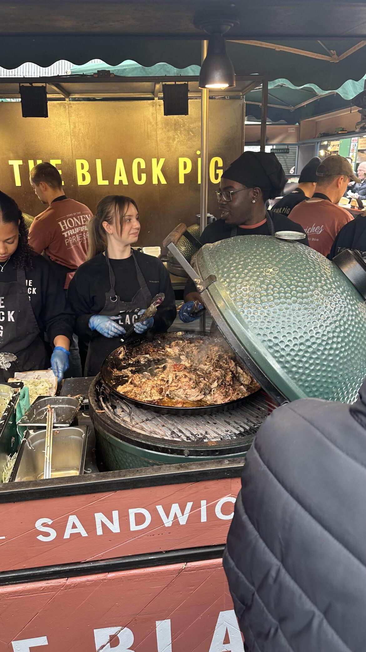 Best Pork Sandwich in London: “The Best One”, The Black Pig, Borough Market.