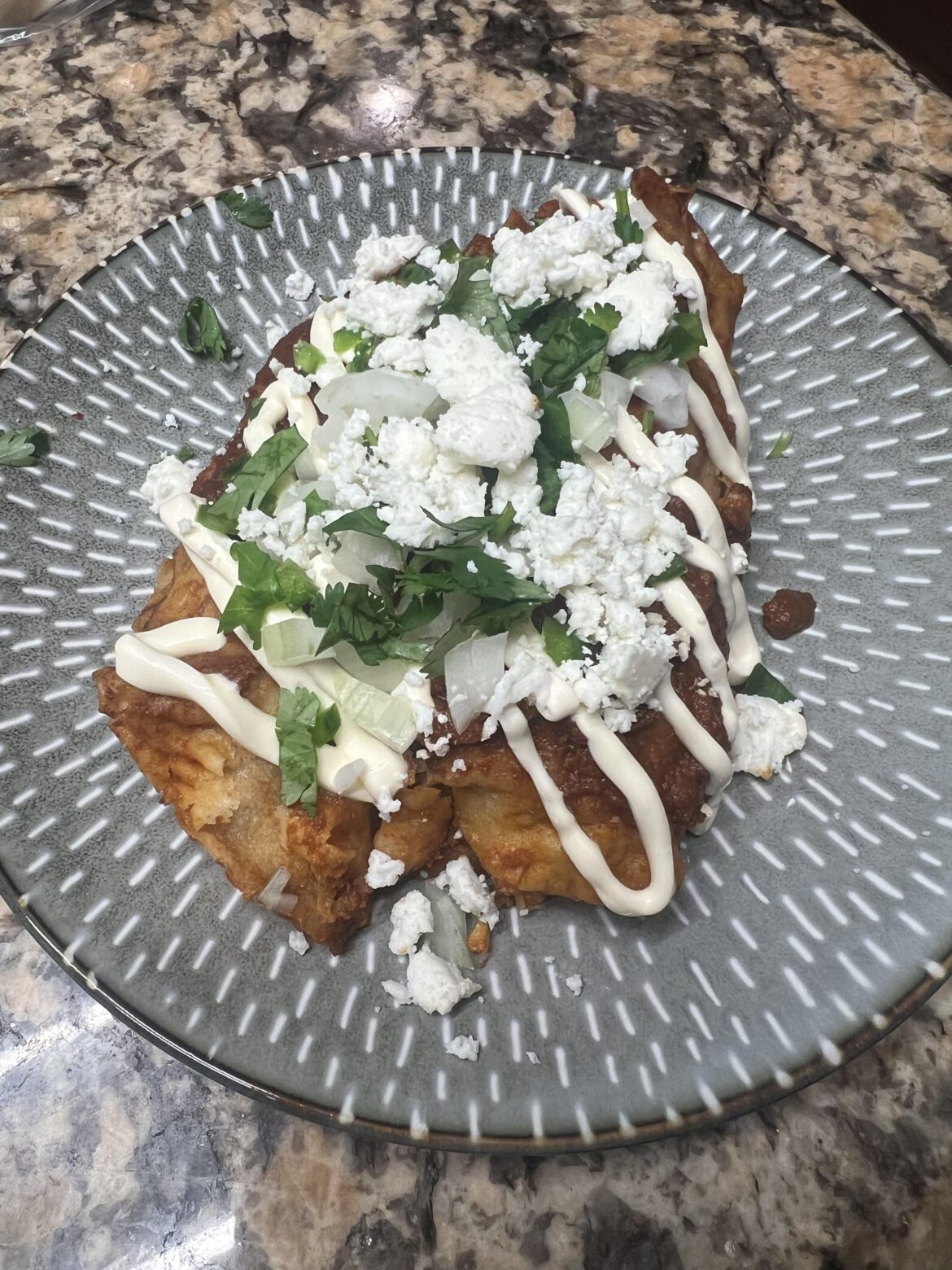 Enchiladas rojas - 1st attempt