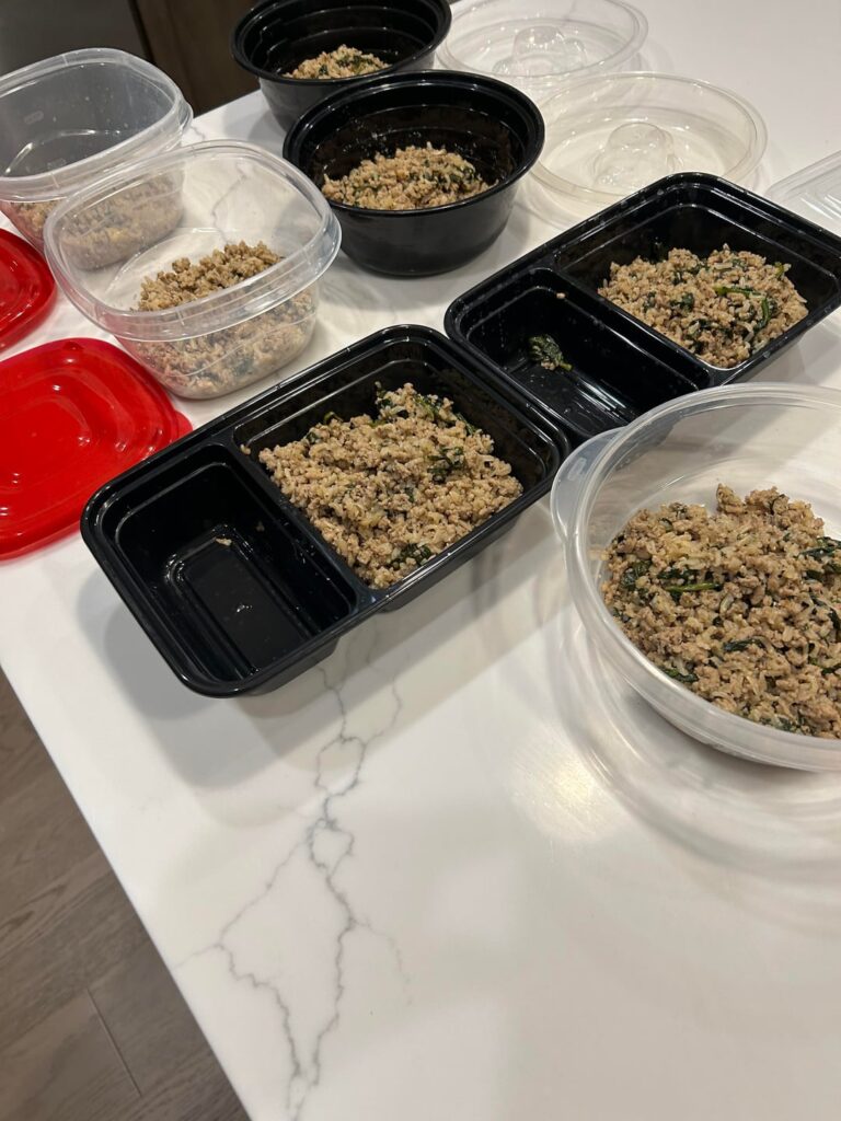 Have to make sure the midweek prep is the easiest, so I actually follow through.