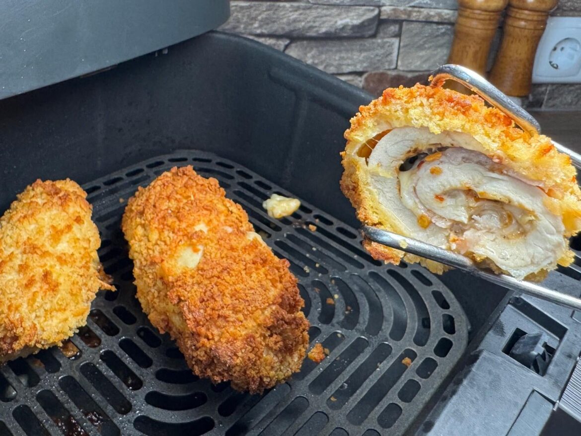 Chicken Cordon Bleu Rolls in the Air Fryer Chicken Cordon Bleu Rolls in the Air Fryer