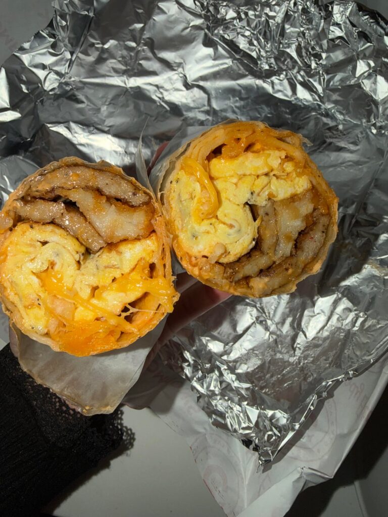 Calories in breakfast burrito?