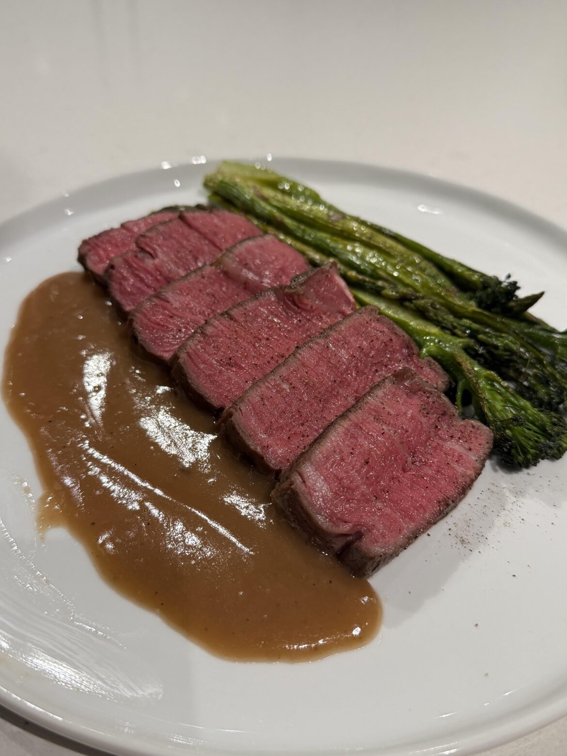 Do ok? Filet Mignon, 2hr @54C sous vide, light sear.