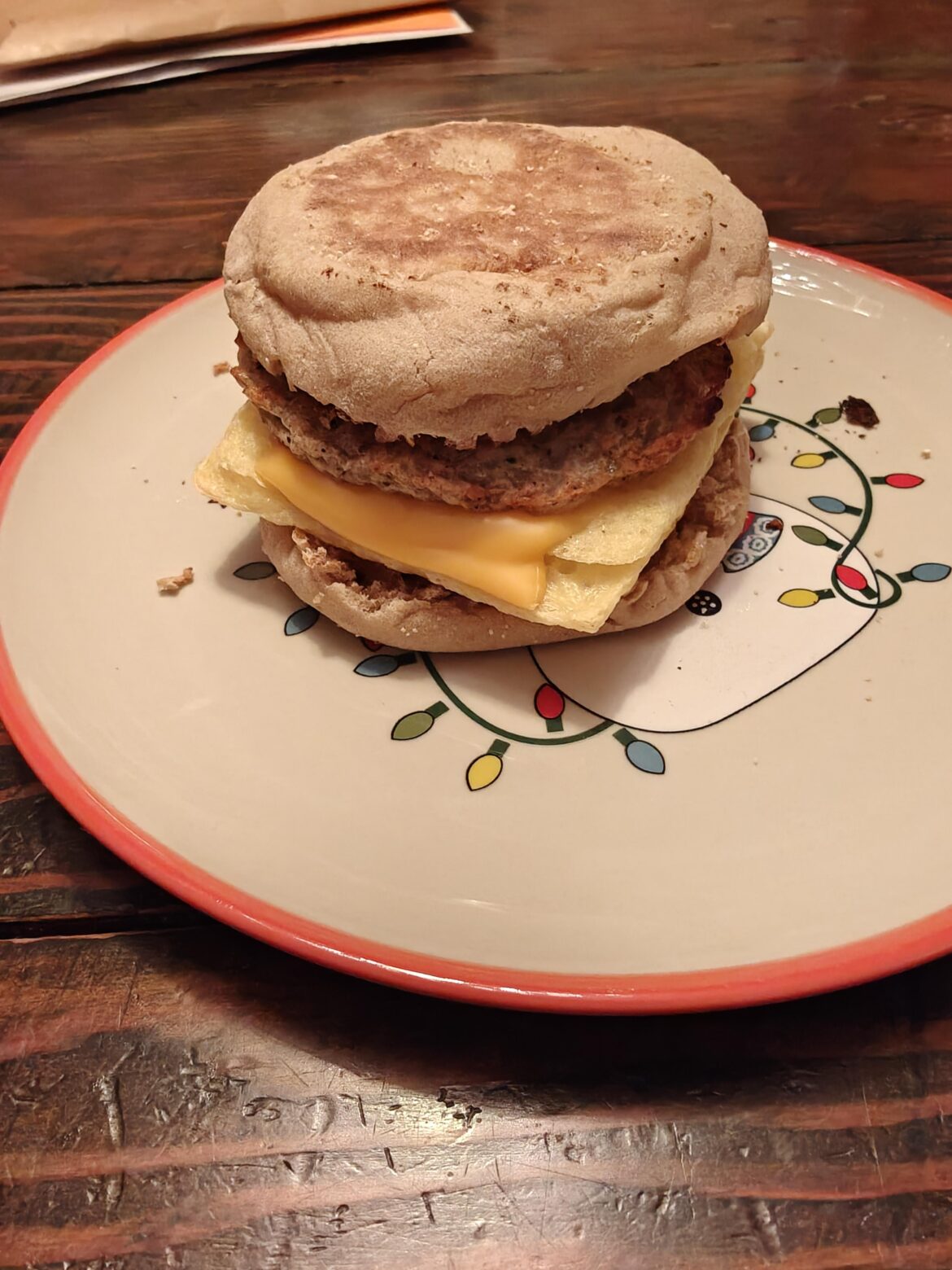 Breakfast Sandwich 265 Cal 17 protein 8 Fiber