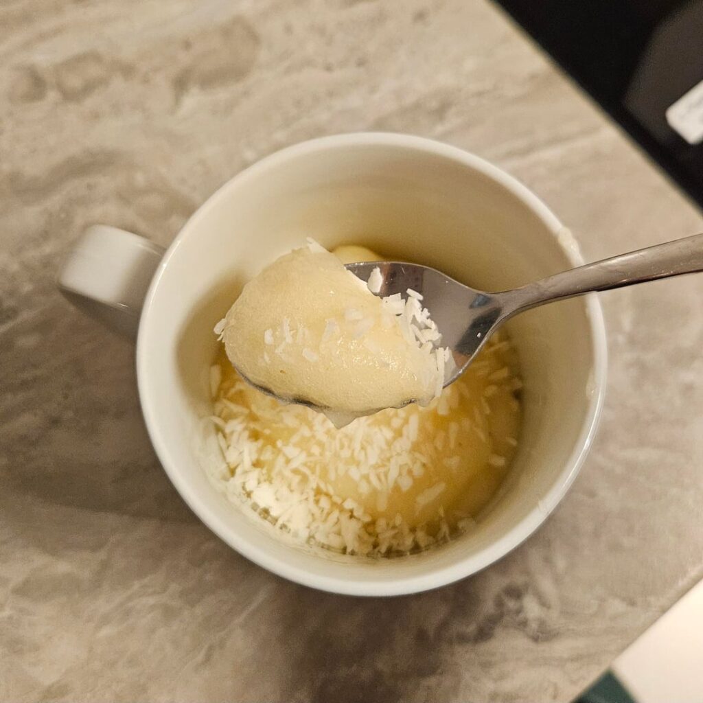 Egg white pudding - 78 kcal, 13 g protein