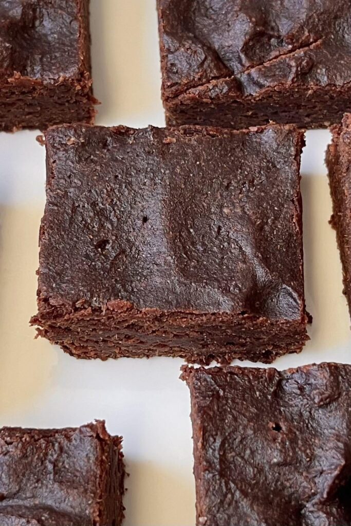 Date-sweetened brownies made with whole wheat flour