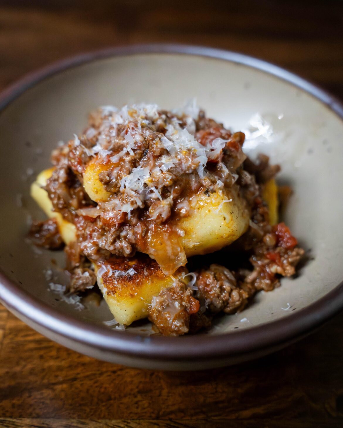 Homemade Gnocchi Bolognese