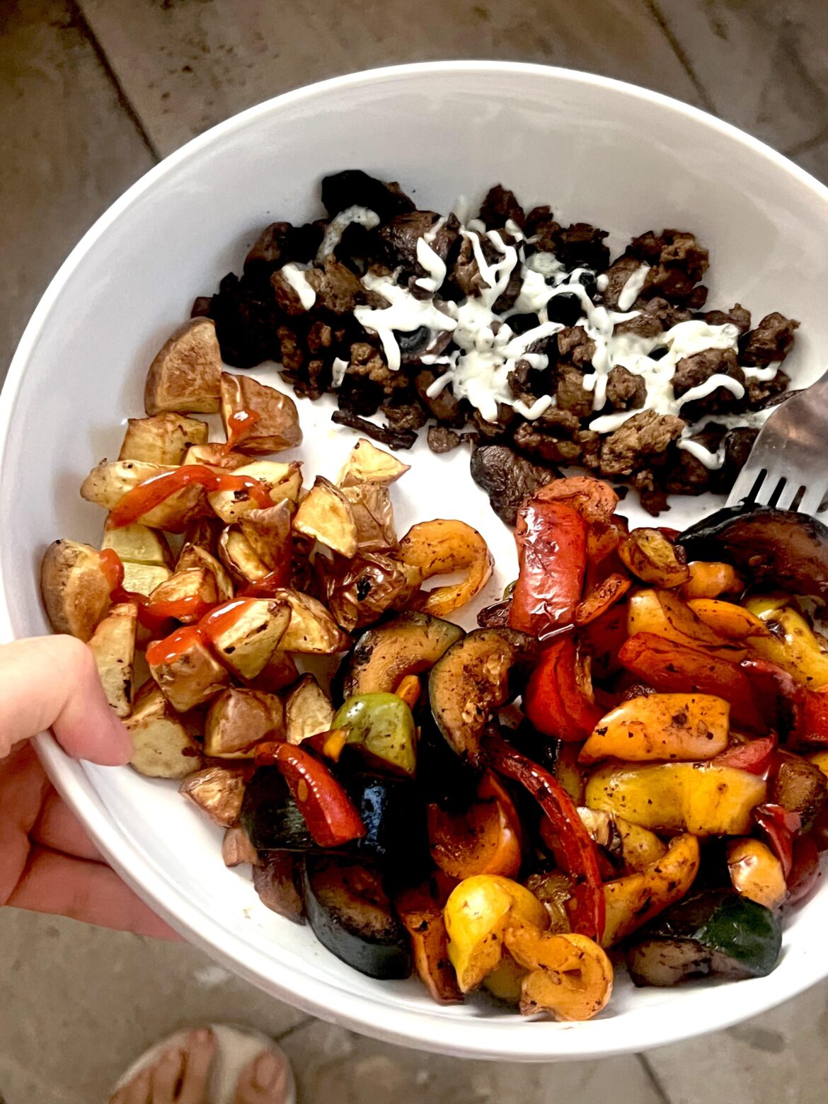 Mushroom cheesy minced turkey!