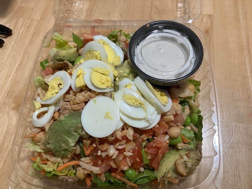 How many calories in this salad?