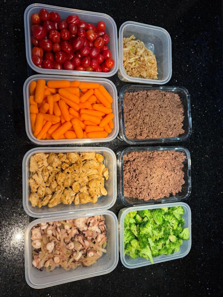 Sunday morning light meal prep