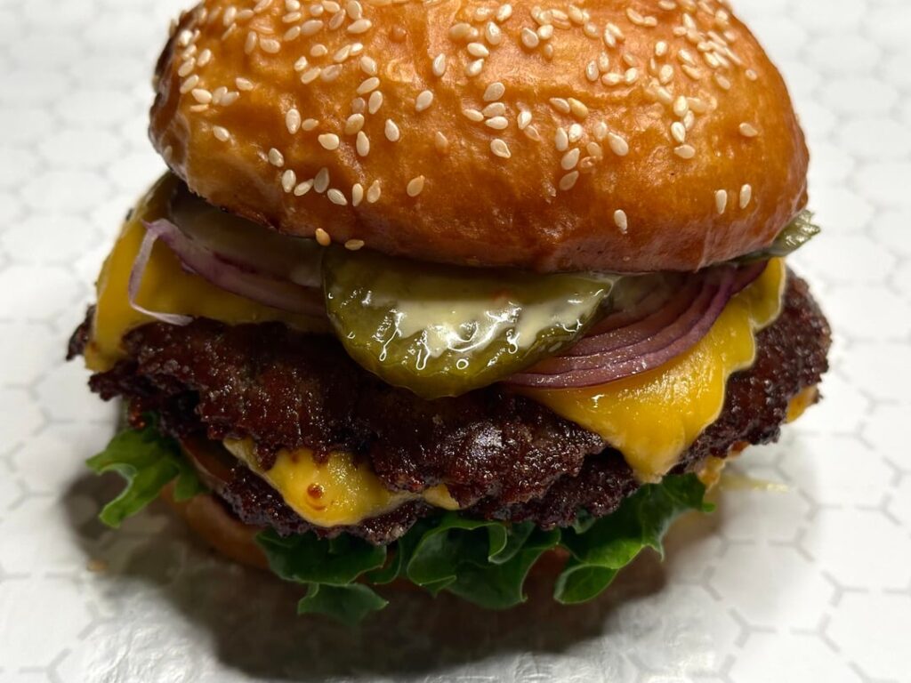 Homemade smash burgers