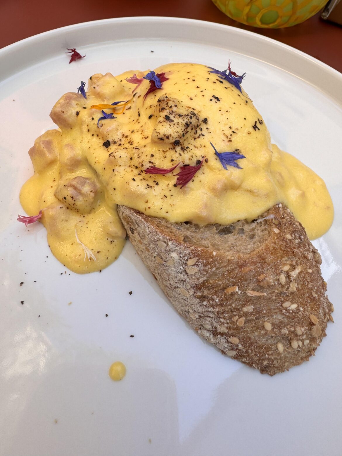 Scrambled eggs in Venice, Italy