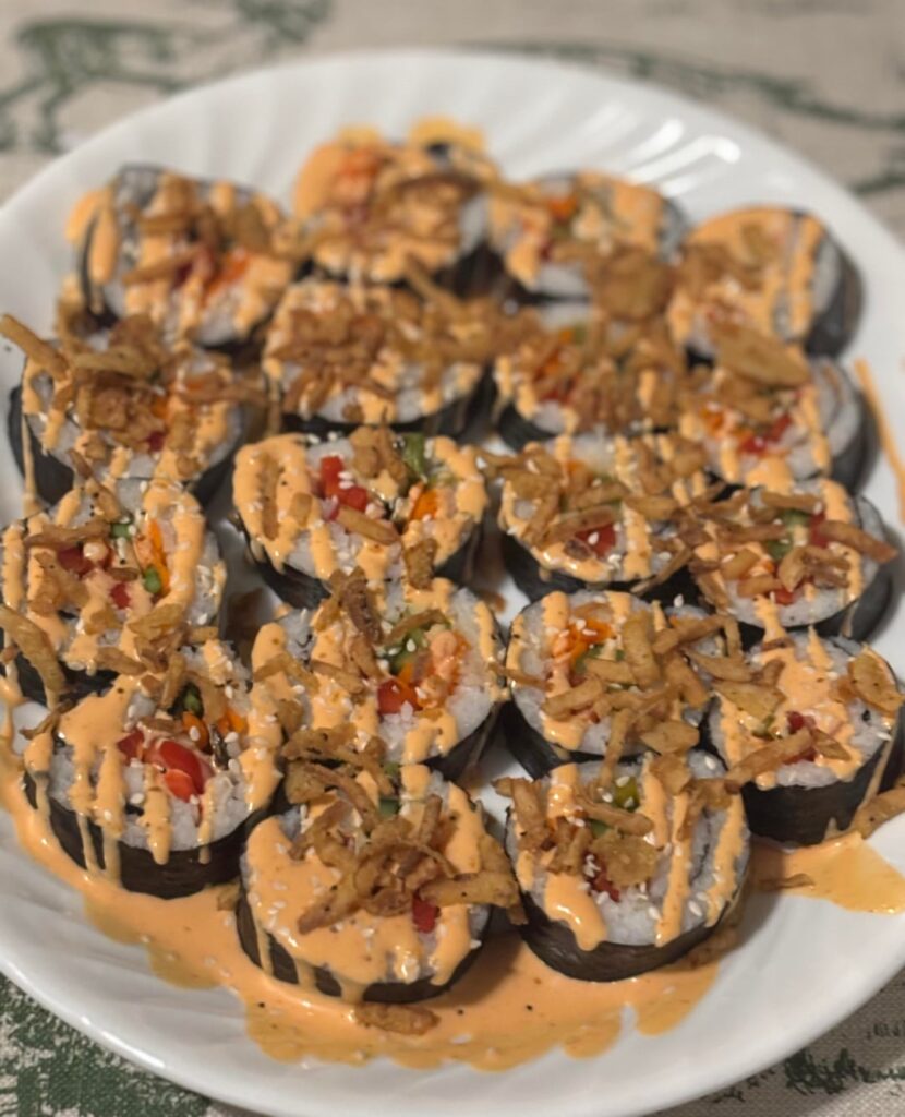 Vegetable sushi