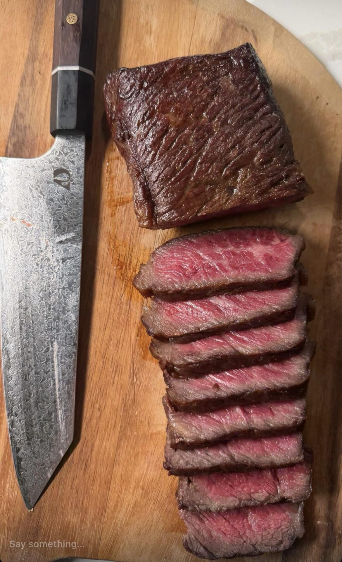 Eyeballed a perfect steak