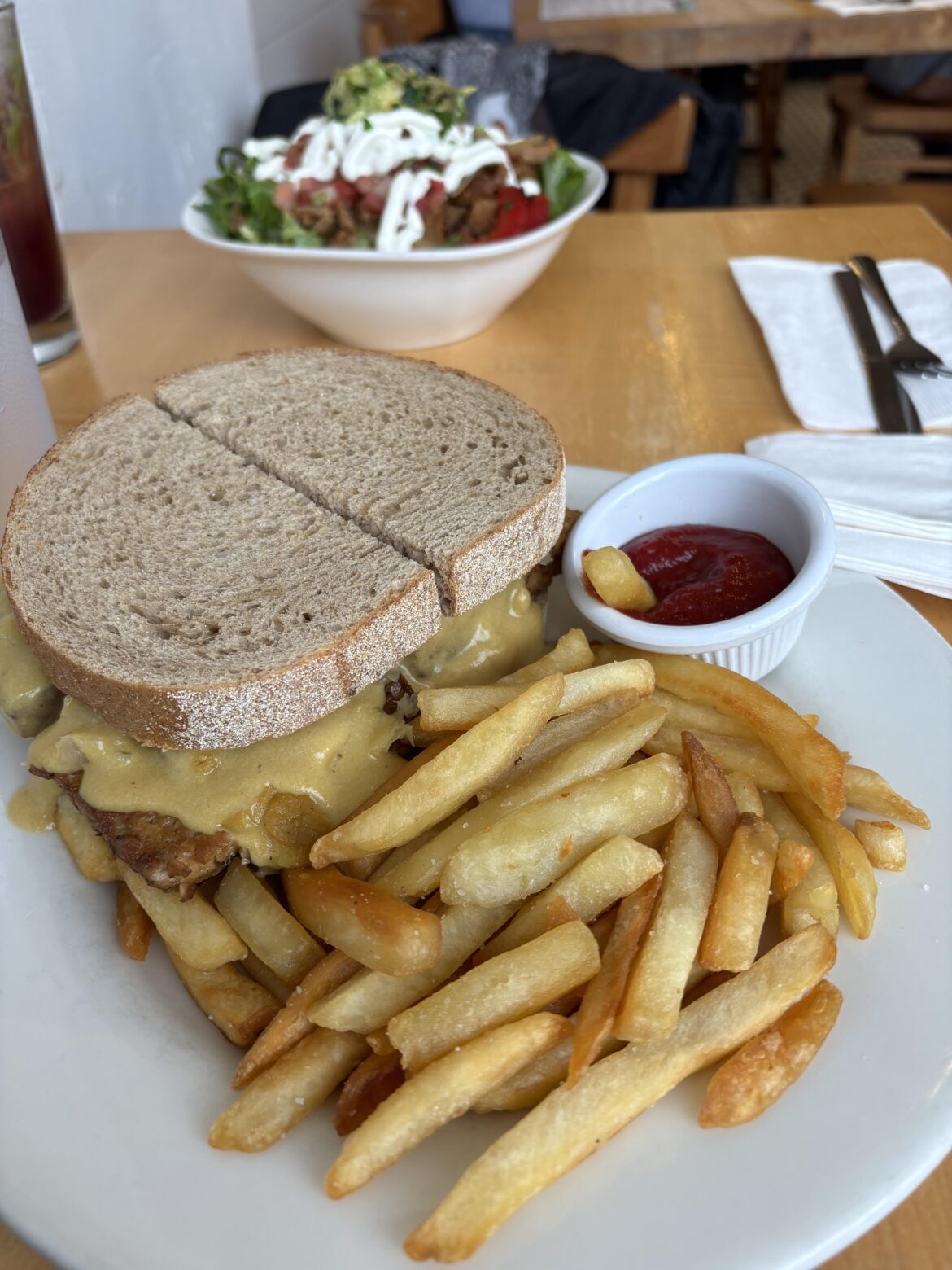 Reuben and southwest bowl from Good Karma in Red Bank, NJ