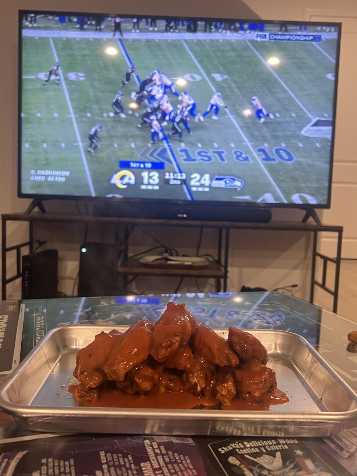 Fried some wings for NFC championship