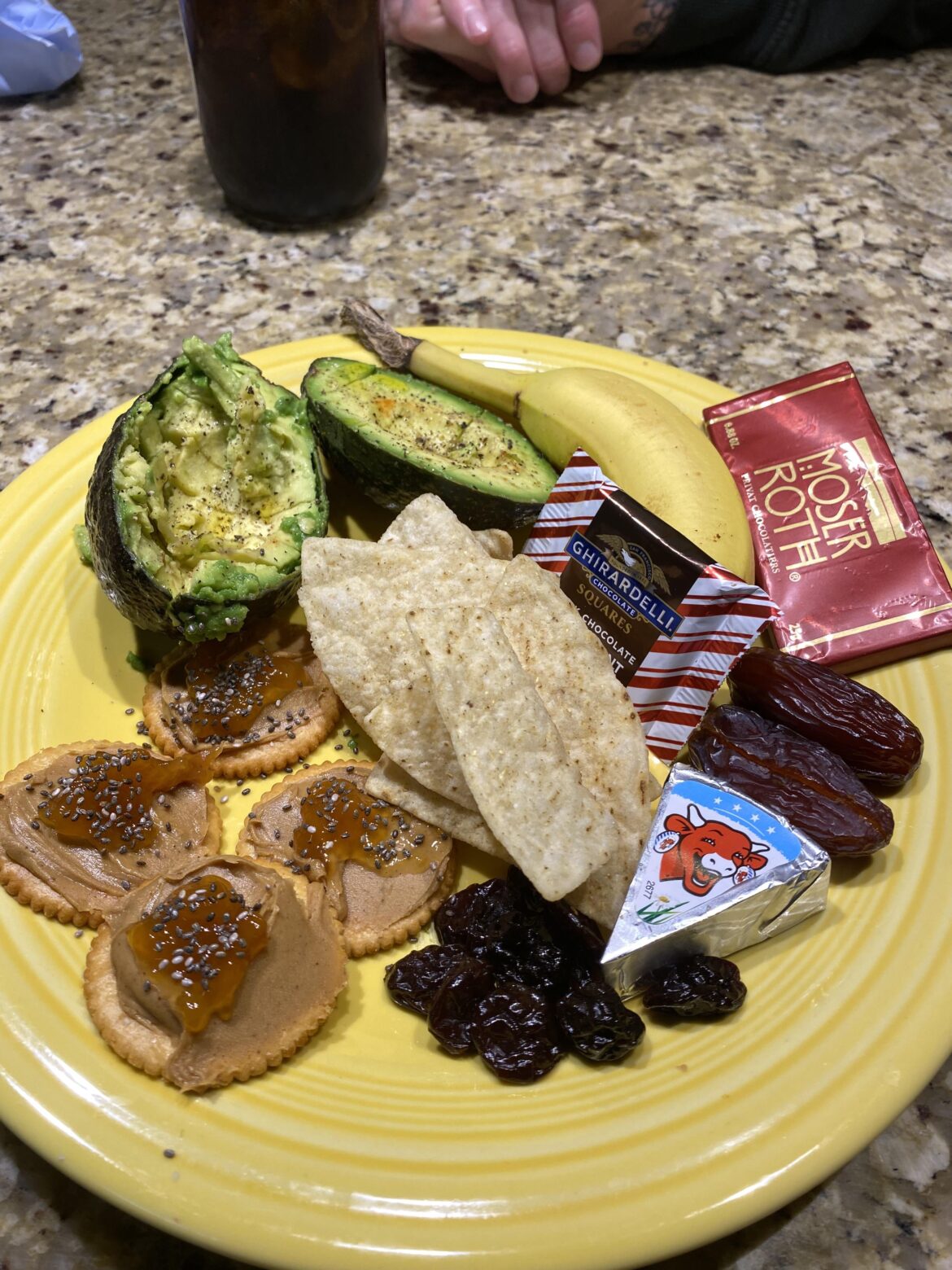 The snack plate I made my husband tonight!