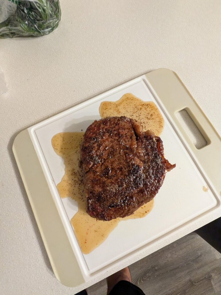 A little Aldi ribeye action