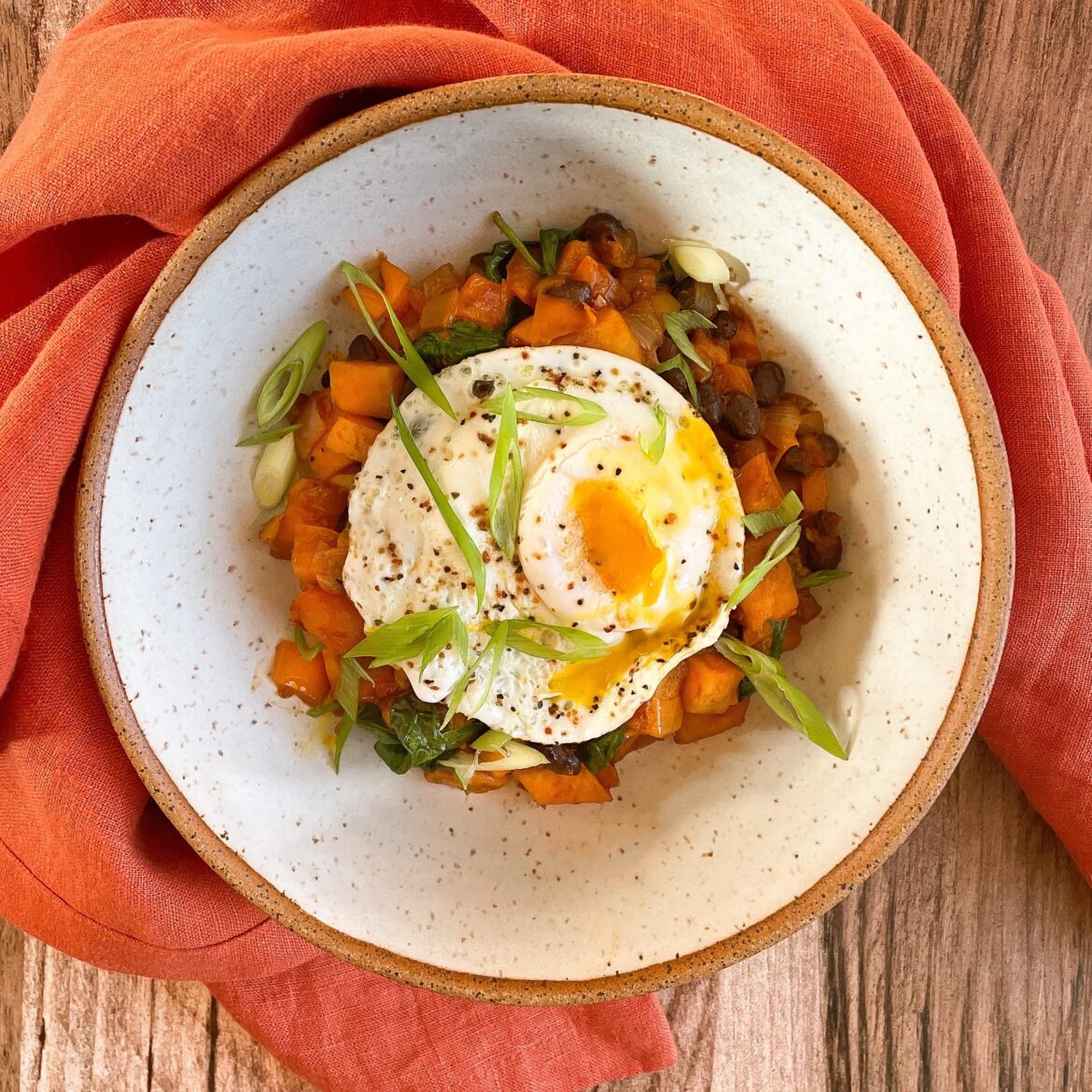 Harissa Sweet Potato Hash