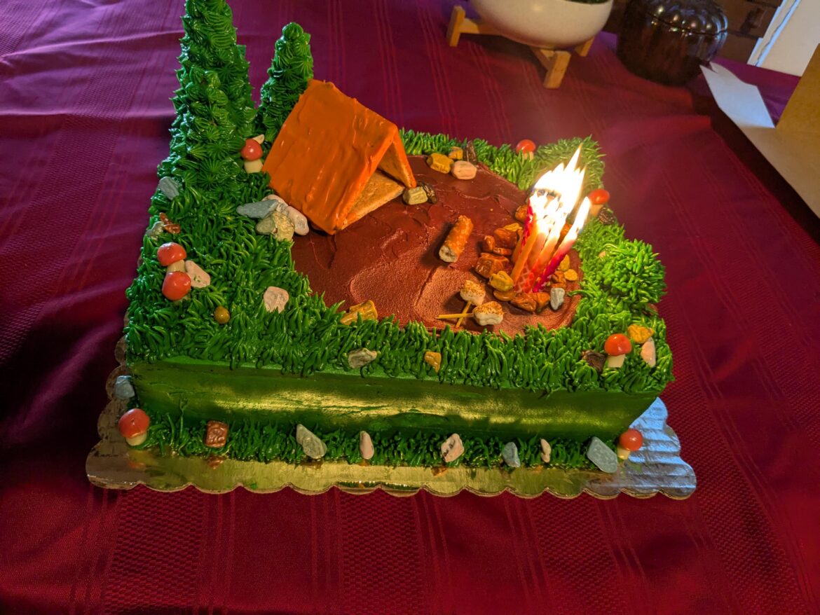 Cake I made for my son's Birthday. I was happy with the results