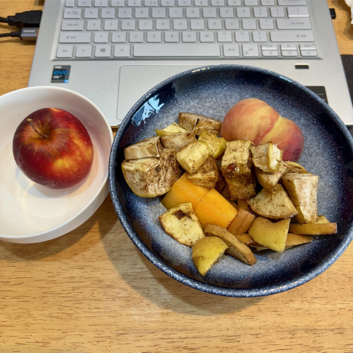 Can’t go wrong with fruits & air frying them.