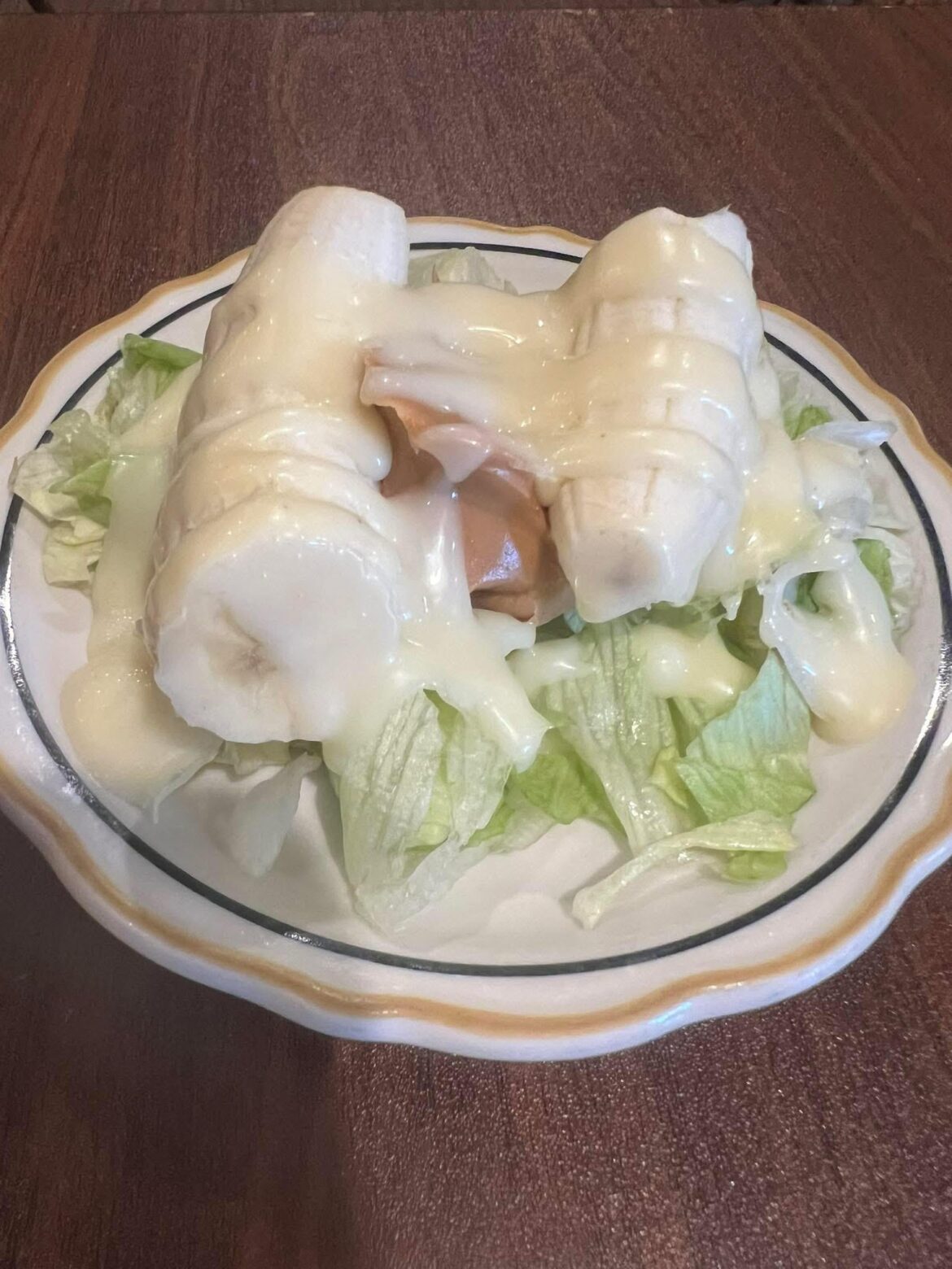 Banana Salad. From a diner in Ohio