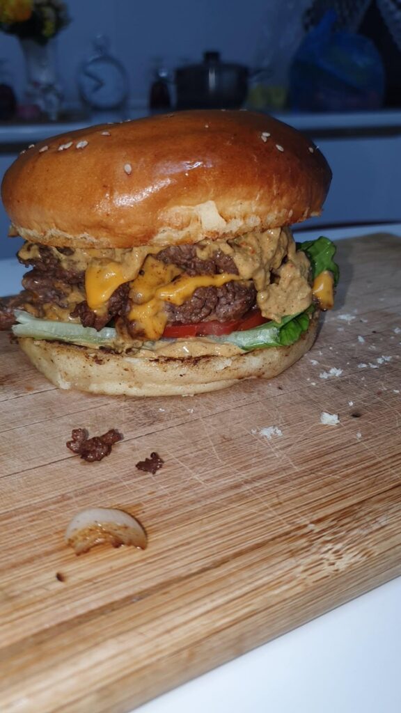 Rate my first burger!