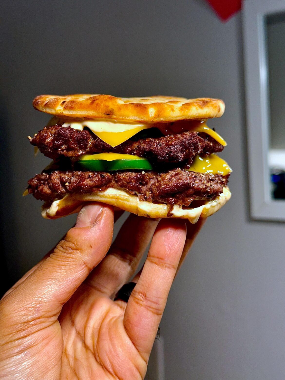 Another double using a garlic naan bun