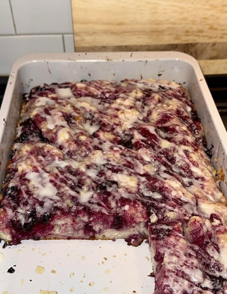 Lemon blueberry focaccia