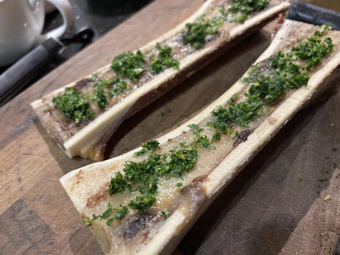 Bone marrow with gremolata